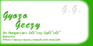 gyozo geczy business card